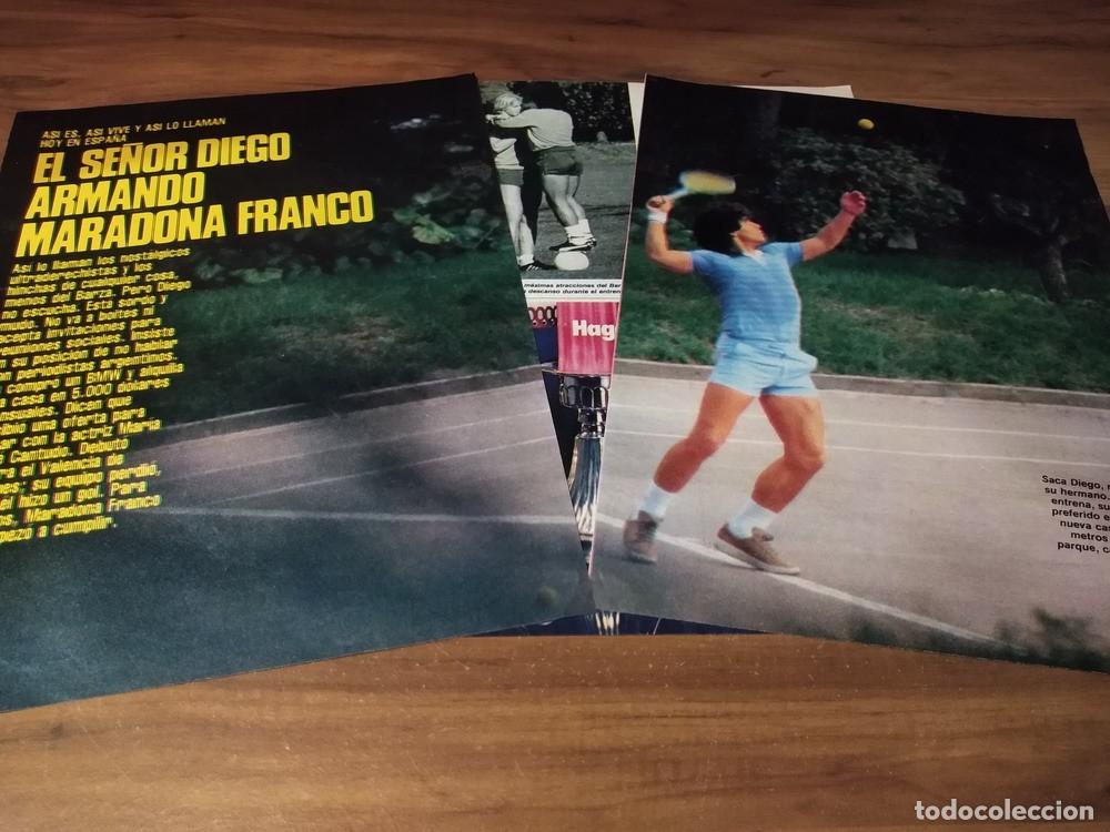 Otros Art&iacute;culos de Coleccionismo en Papel: (R250) Diego Maradona * Clippings Revista 3 Pgs * 1982