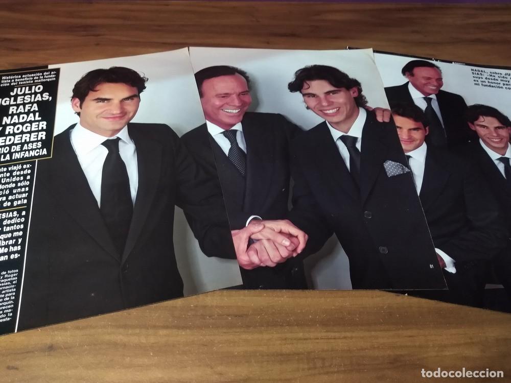 Otros Art&iacute;culos de Coleccionismo en Papel: (R269) Julio Iglesias Roger Federer Rafael Nadal * Clippings Revista 5 Pgs
