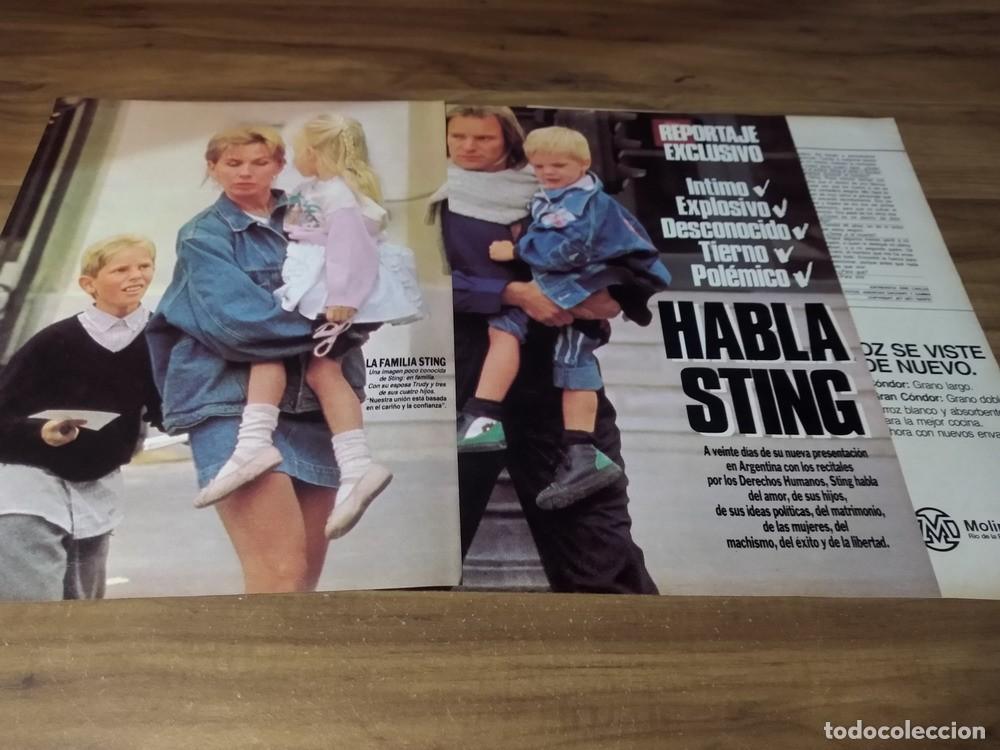 Otros Art&iacute;culos de Coleccionismo en Papel: (R295) Sting * The Police * Clippings Revista 3 Pgs * 1988