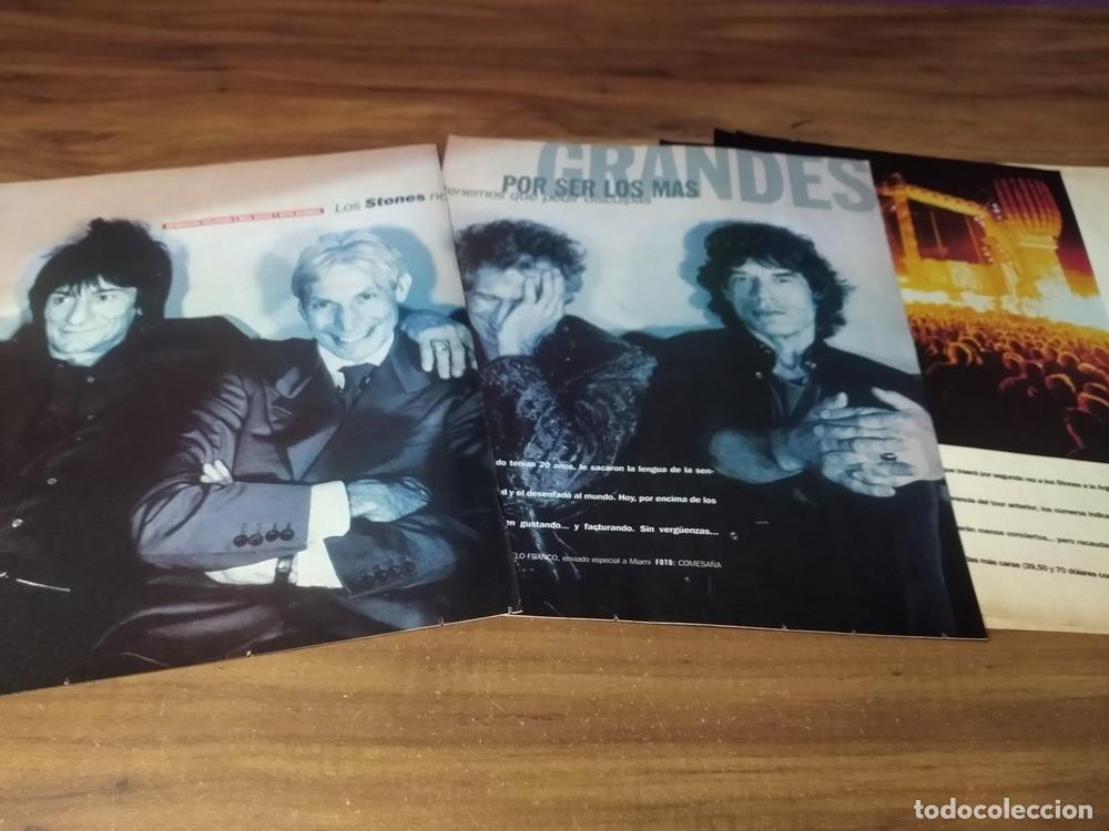 Otros Art&iacute;culos de Coleccionismo en Papel: (R298) The Rolling Stones * Clippings Revista 7 Pgs * 1998