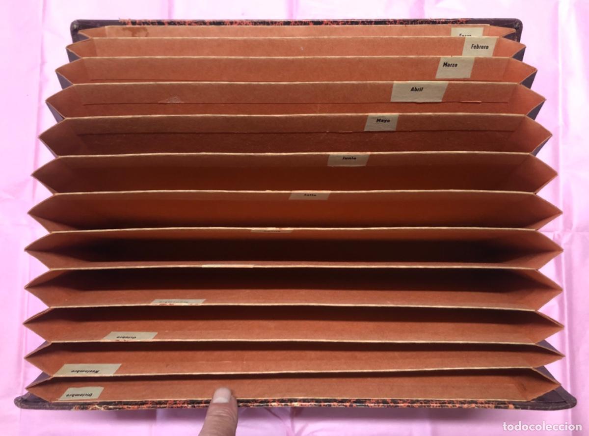 Otros Art&iacute;culos de Coleccionismo en Papel: ANTIGUA CARPETA ARCHIVADOR PARA LETRAS, RECIBOS...CLASIFICADOR POR MESES - BUEN ESTADO -