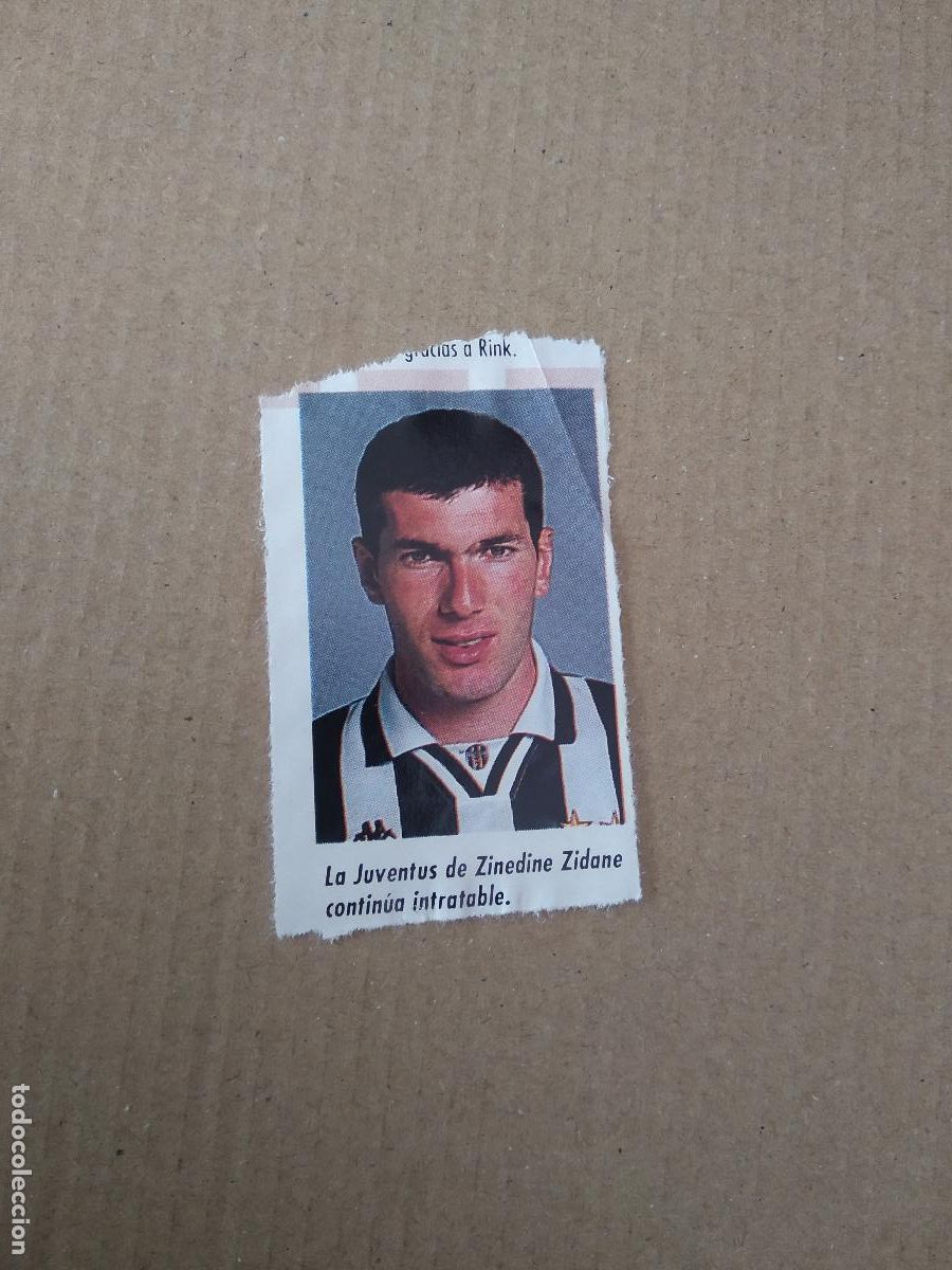 Otros Art&iacute;culos de Coleccionismo en Papel: ANTIGUO RECORTE DE PAPEL DIARIO ZIDANE JUVENTUS TURIN MIDE 3,9CM X 6,4CM