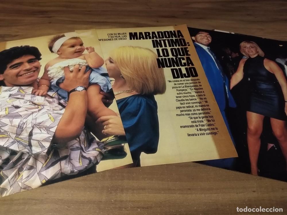 Otros Art&iacute;culos de Coleccionismo en Papel: (S132) Diego Maradona * Clippings Revista 4 Pgs * 1987