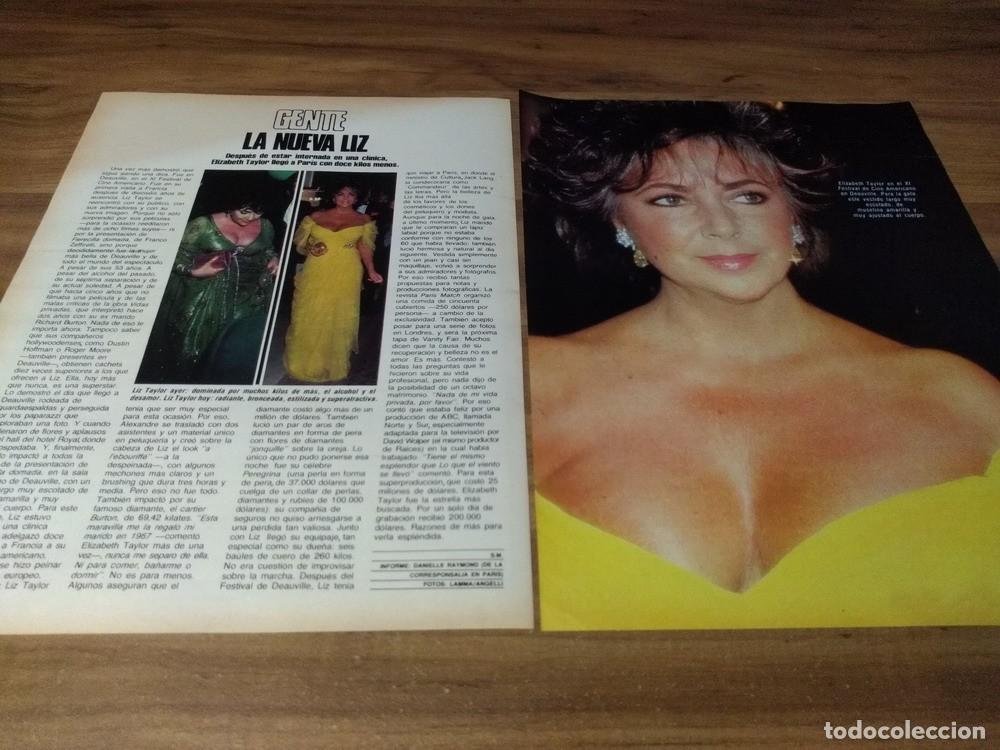 Otros Art&iacute;culos de Coleccionismo en Papel: (S136) Elizabeth Liz Taylor * Clippings Revista 2 Pgs * 1985