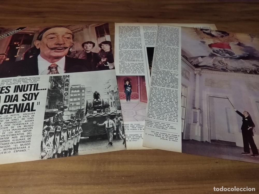 Otros art&iacute;culos de coleccionismo en papel: (S196) Salvador Dali * Clippings Revista 3 Pgs * 1974