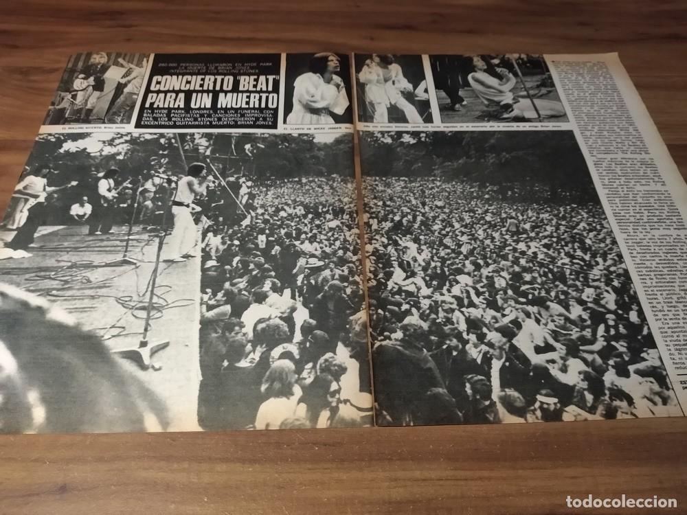 Otros Art&iacute;culos de Coleccionismo en Papel: (S204) The Rolling Stones * Clippings Revista 2 Pgs * 1969