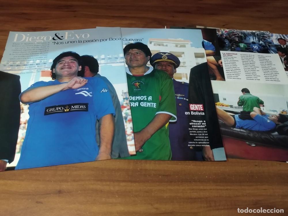 Otros Art&iacute;culos de Coleccionismo en Papel: (S238) Diego Maradona & Evo Morales * Clippings Revista 4 Pgs * 2008
