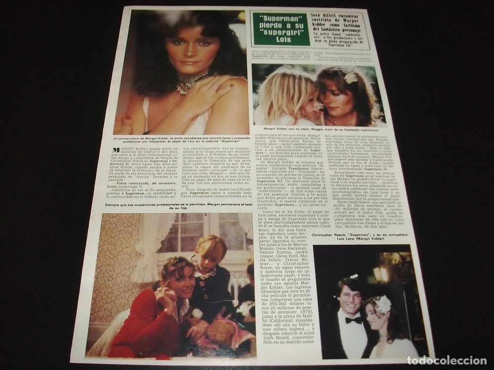 Otros art&iacute;culos de coleccionismo en papel: (T076) Superman * Margot Kidder * Clipping Revista 1 Pg * 1981