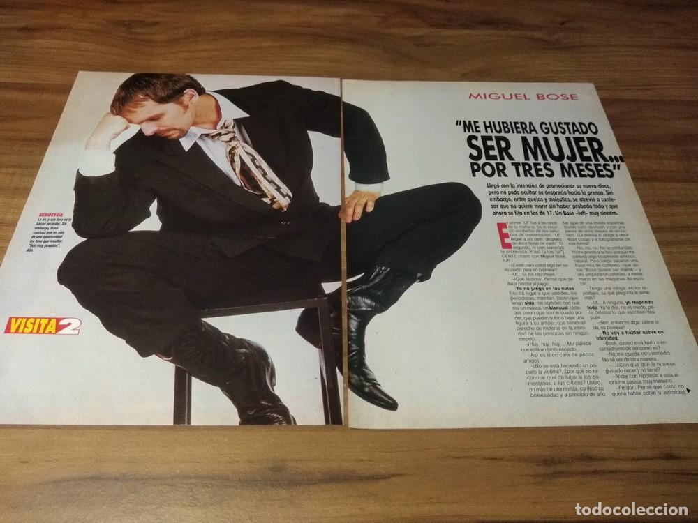 Otros Art&iacute;culos de Coleccionismo en Papel: (T226) Miguel Bose * Clippings Revista 2 Pgs * 1994