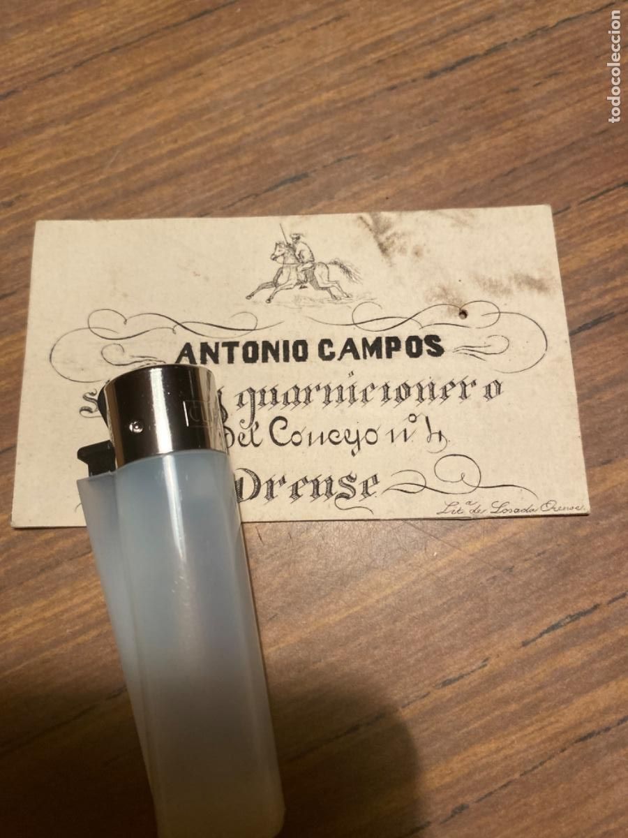 Otros Art&iacute;culos de Coleccionismo en Papel: Orense. Tarjeta de visita de Antonio Campos, sillero y guarnicionero. 1879.