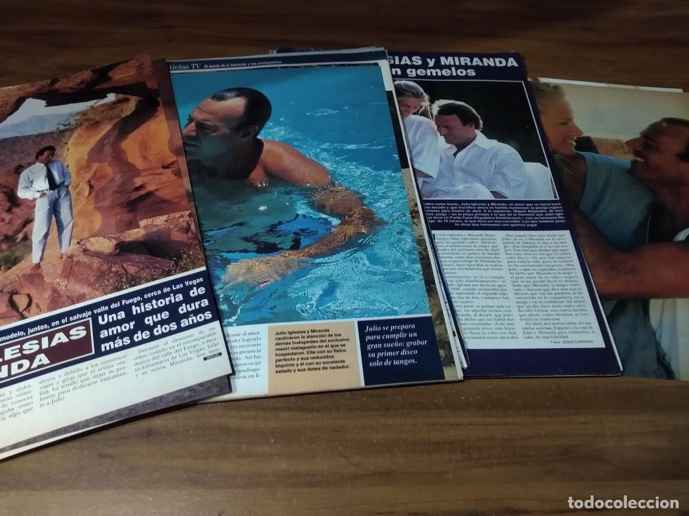 Otros Art&iacute;culos de Coleccionismo en Papel: Julio Iglesias * Lote 100 Paginas Revistas Clippings # 3