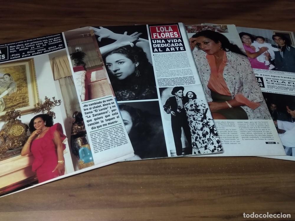 Otros art&iacute;culos de coleccionismo en papel: Lola Flores * Lote 100 Paginas Revistas Clippings