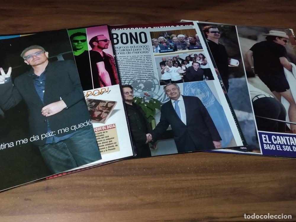 Otros art&iacute;culos de coleccionismo en papel: U2 * Bono Vox * Lote 100 Paginas Revistas Clippings