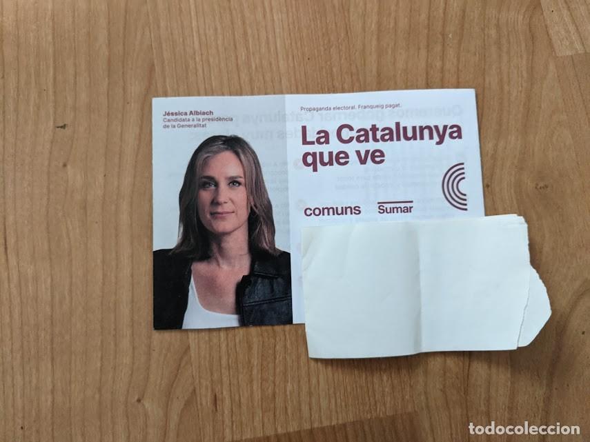 Otros Art&iacute;culos de Coleccionismo en Papel: PROPAGANDA ELECTORAL CATALU&Ntilde;A COMUNS SUMAR 12M 2024