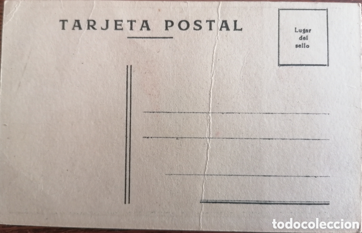 Otros art&iacute;culos de coleccionismo en papel: Simp&aacute;tica antigua postal - Foto 3