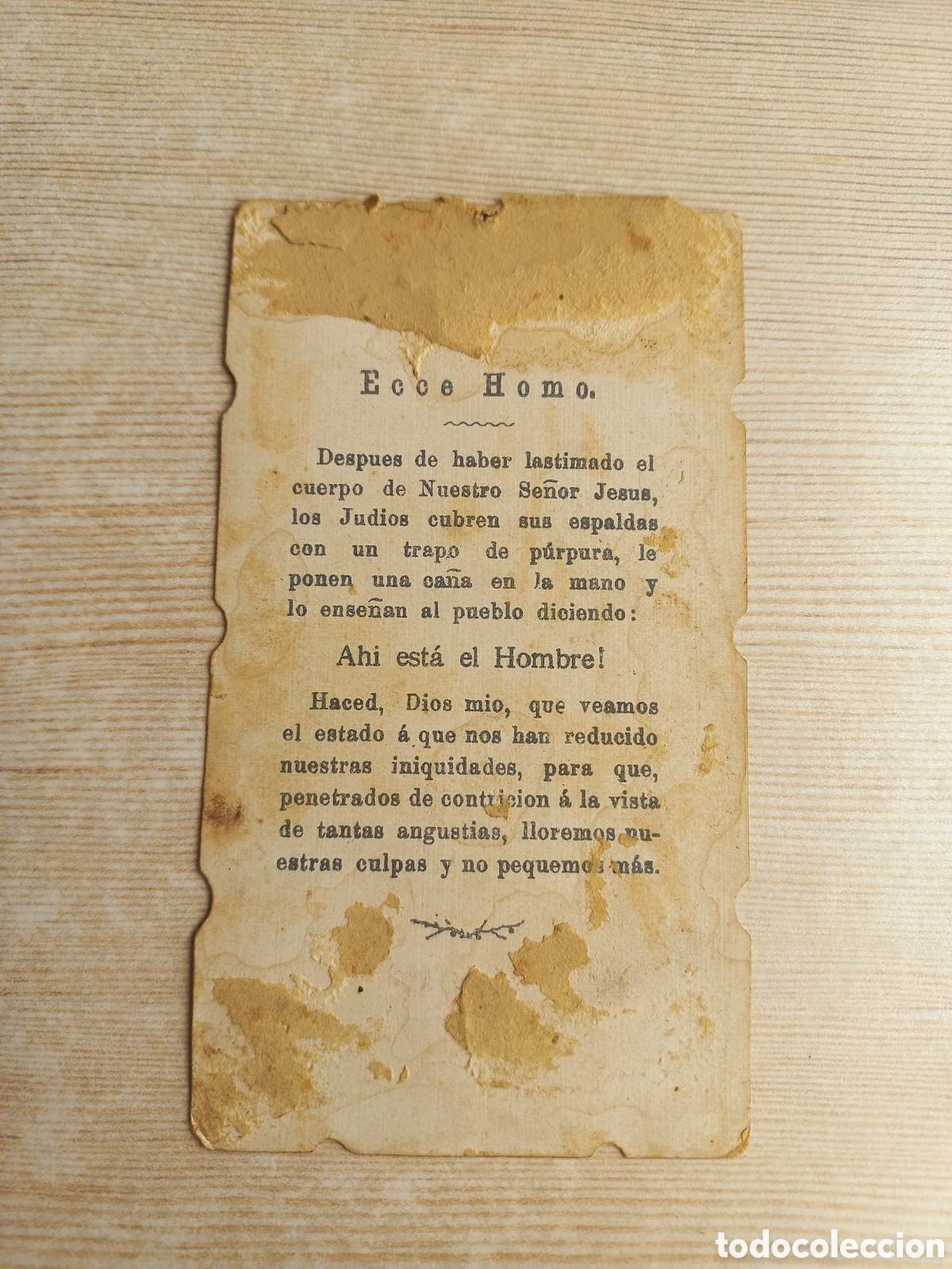 Otros art&iacute;culos de coleccionismo en papel: Ecce Homo. - Foto 2