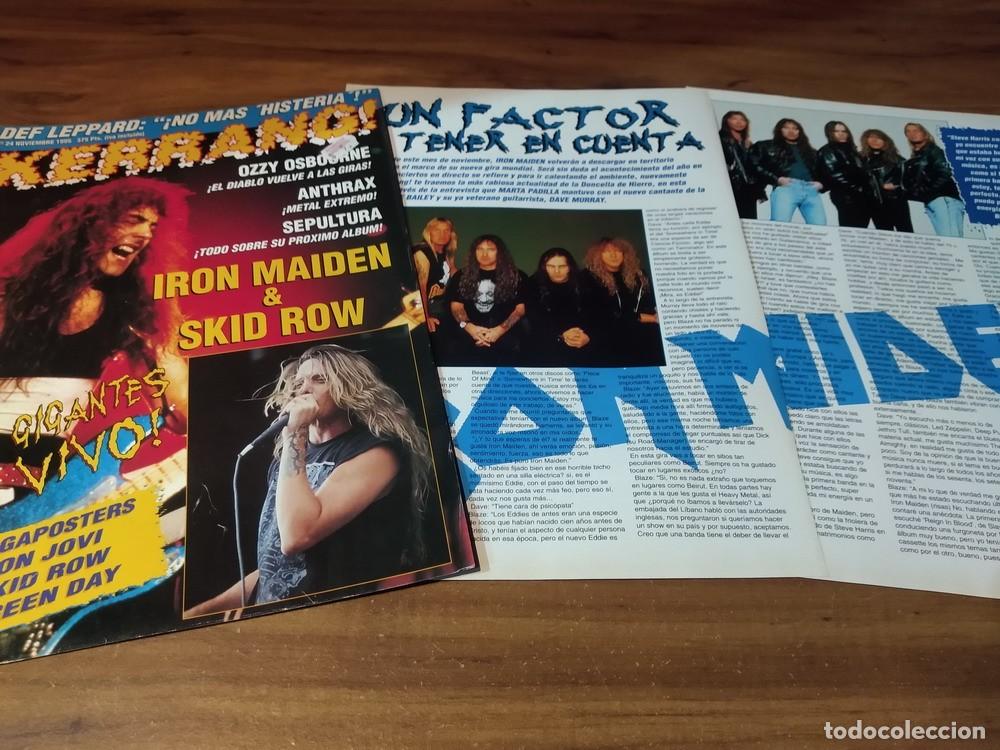 Otros Art&iacute;culos de Coleccionismo en Papel: (RP128) Iron Maiden * Tapa Revista + 2 Pgs * 1995