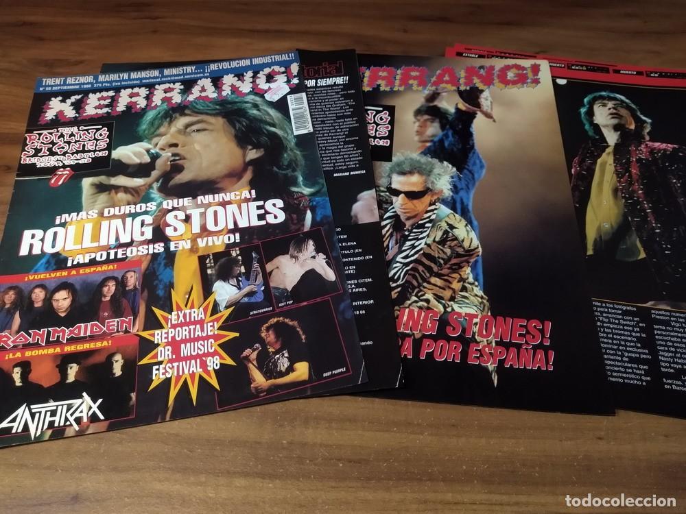 Otros Art&iacute;culos de Coleccionismo en Papel: (RP188) The Rolling Stones * Tapa Revista + 4 Pgs * 1998