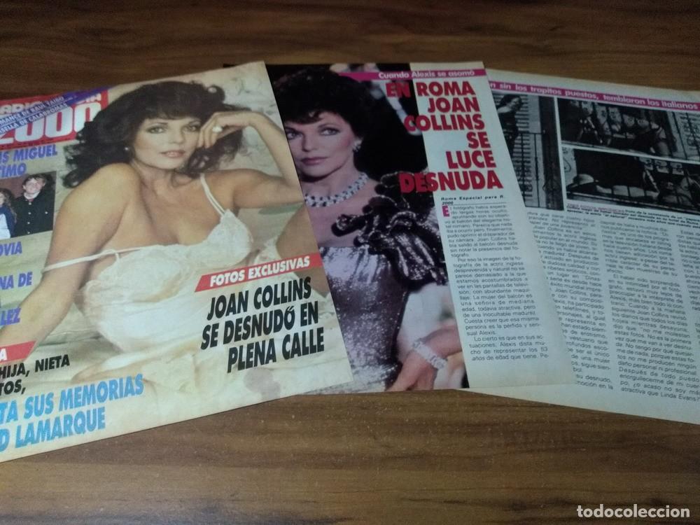 Otros art&iacute;culos de coleccionismo en papel: (RP630) Joan Collins * Tapa Revista + 2 Pgs * 1986