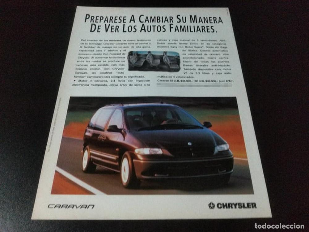 Otros Art&iacute;culos de Coleccionismo en Papel: (PA508) Publicidad Clipping Chrysler Caravan * 1997