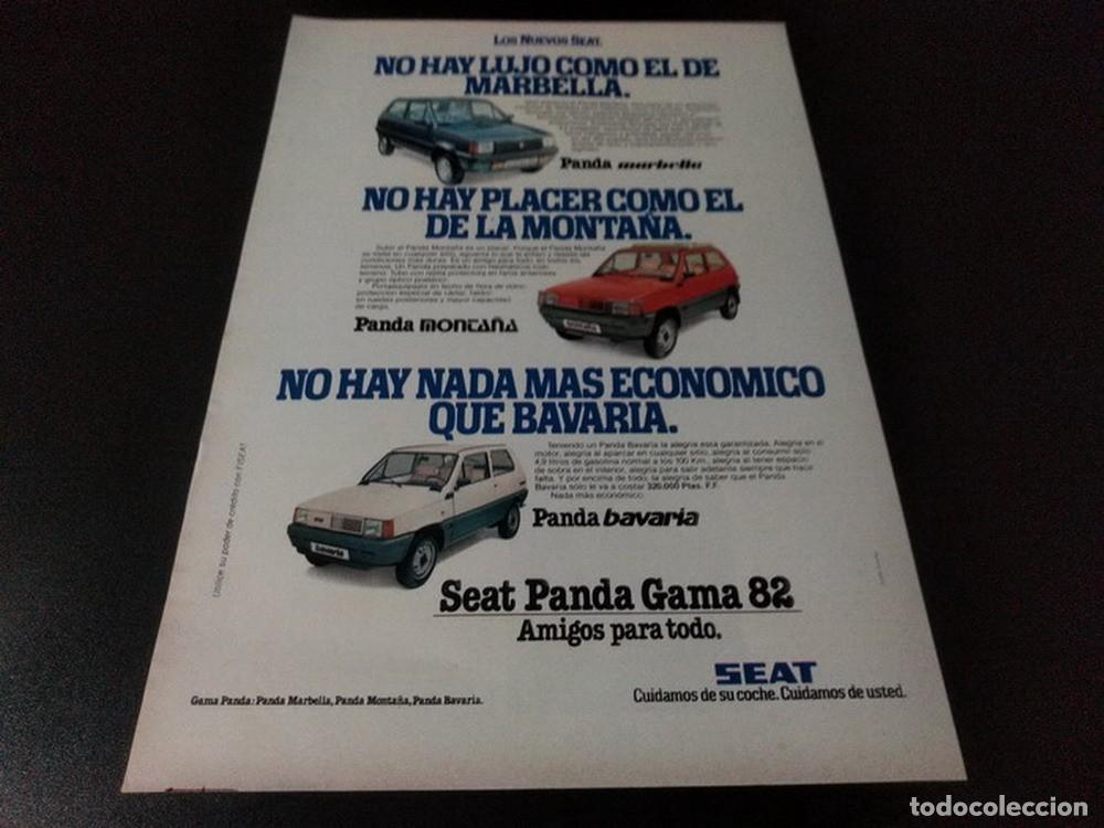 Otros art&iacute;culos de coleccionismo en papel: (PA600) Publicidad Clipping Seat Panda Gama * 1982