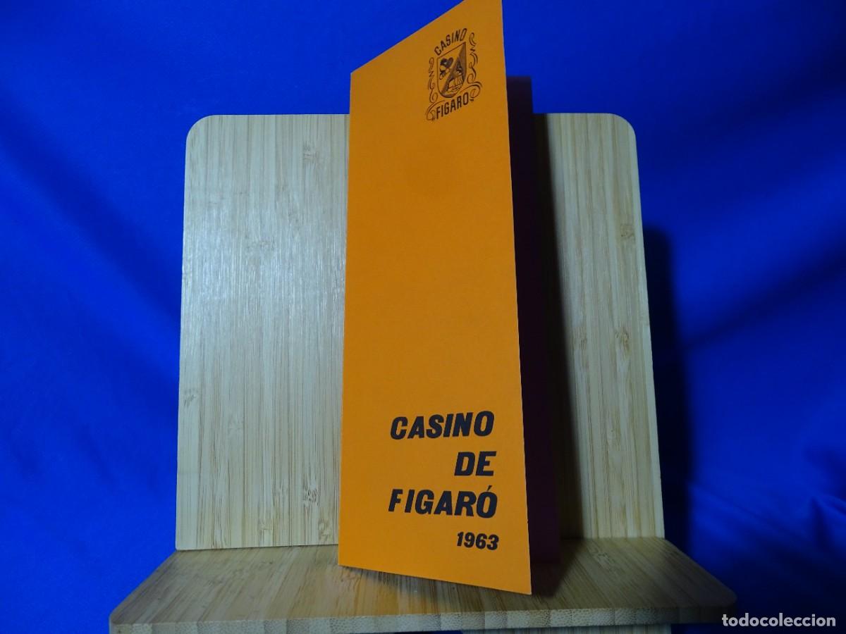 Otros art&iacute;culos de coleccionismo en papel: D&Iacute;PTICO FOLLETO CASINO DE FIGAR&Oacute;. 1963. 8,5X21,5CM.(CERRADO)