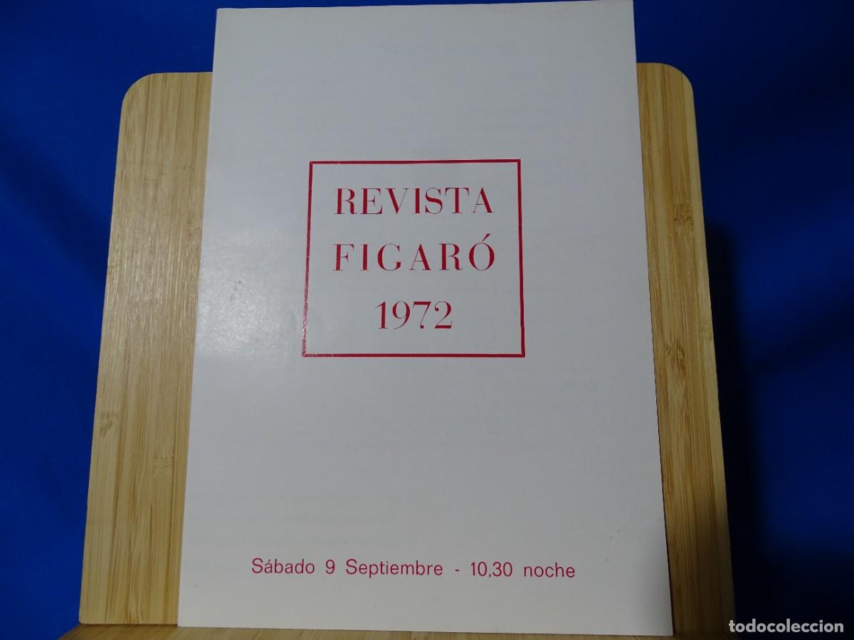 Otros art&iacute;culos de coleccionismo en papel: DIPTICO REVISTA FIGAR&Oacute; 1972. CASINO FIGAR&Oacute;.
