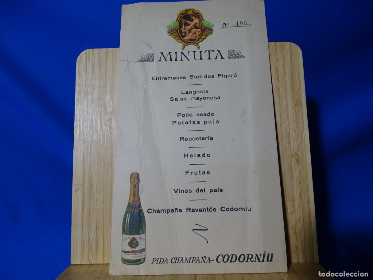 Otros art&iacute;culos de coleccionismo en papel: MINUTA. N&ordm;103. FIGAR&Oacute;. 13,5X24CM