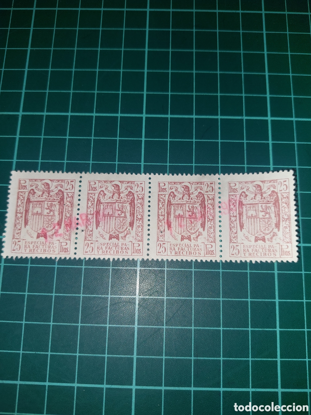 Collectionnisme Papier divers: P&oacute;lizas frsnquistas aguila especial facturas y recibos bancos usadas escudo aguila