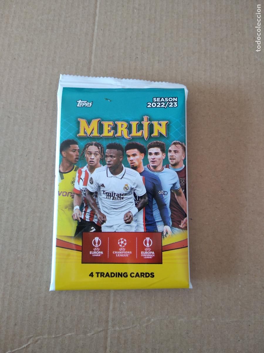 Otros Art&iacute;culos de Coleccionismo en Papel: SOBRE VACIO CROMO FUTBOL 2022-2023 TOPPS MERLIN 22-23 BELLINGHAM VINICIUS JULIAN ALVAREZ XAVI SIMONS