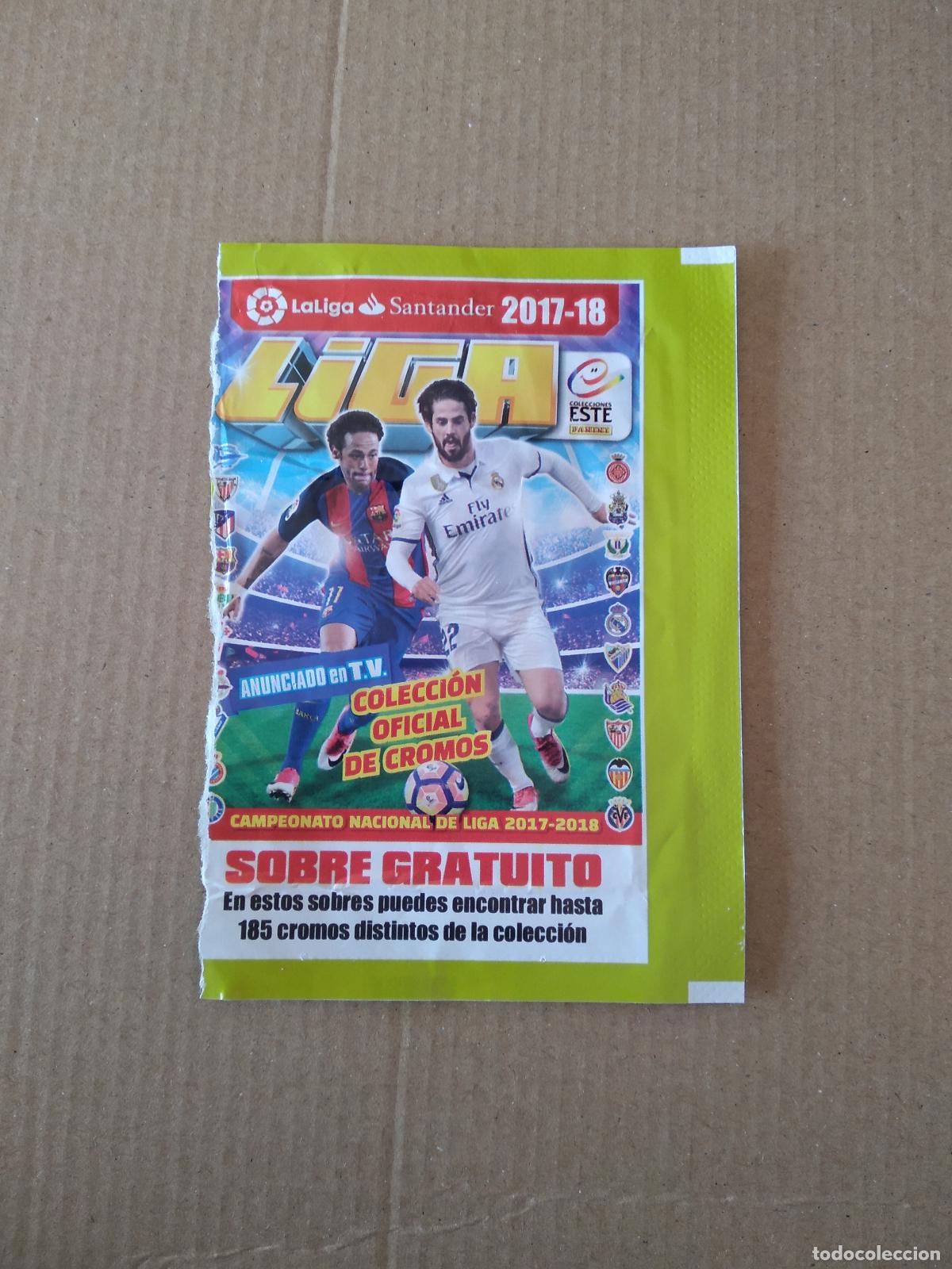 Otros Art&iacute;culos de Coleccionismo en Papel: SOBRE CROMO VAC&Iacute;O LIGA 2017-2018 EDICIONES ESTE PANINI 17-18 NEYMAR BARCELONA ISCO REAL MADRID