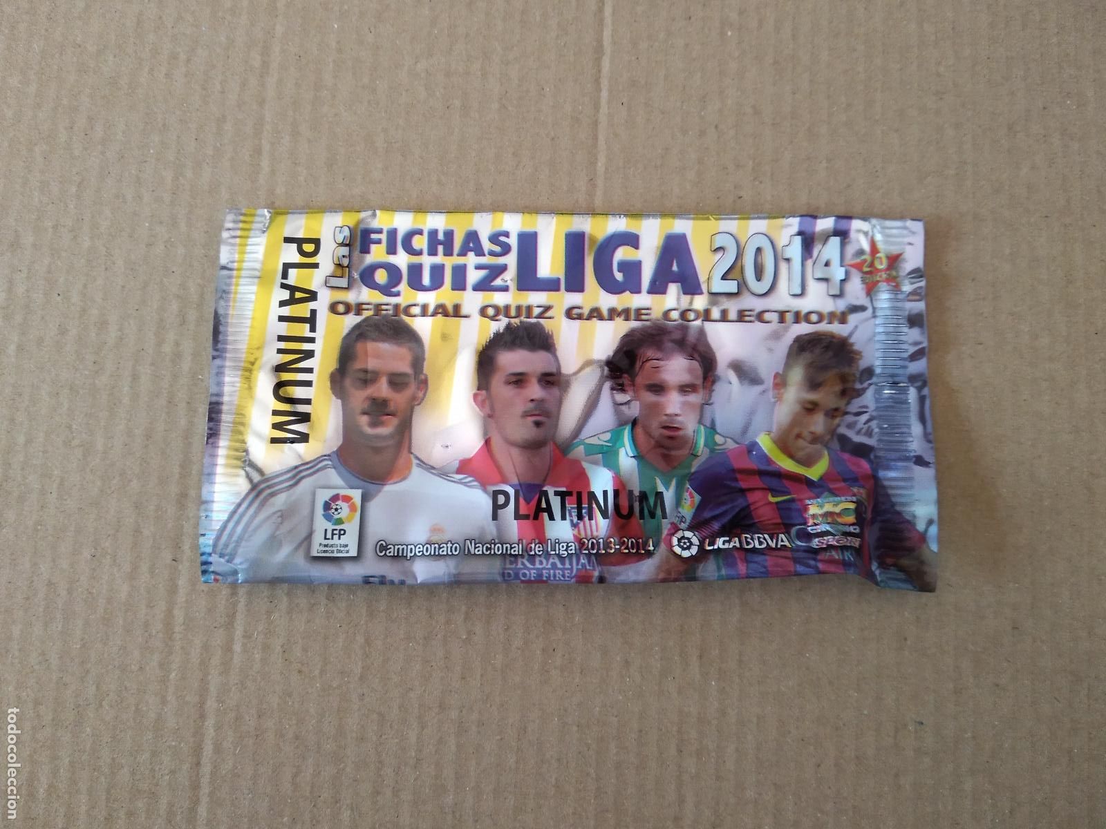 Otros Art&iacute;culos de Coleccionismo en Papel: SOBRE VACIO CROMO FUTBOL FICHAS LIGA 2014 MUNDICROMO PLATINUM ISCO VILLA VERDU NEYMAR