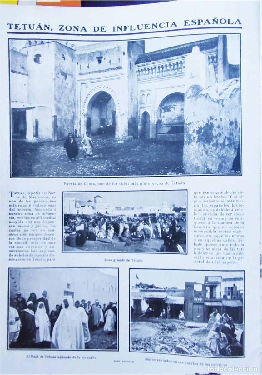 Collectionnisme Papier divers: TETUAN ZONA DE INFLUENCIA ESPA&Ntilde;OLA RECORTE ABRIL 1912