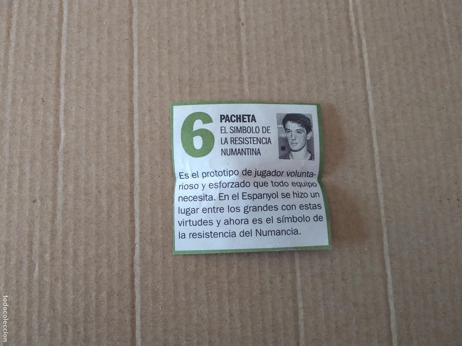 Otros Art&iacute;culos de Coleccionismo en Papel: ANTIGUO RECORTE DIARIO PERIODICO PACHETA NUMANCIA MIDE 5CM X 5CM