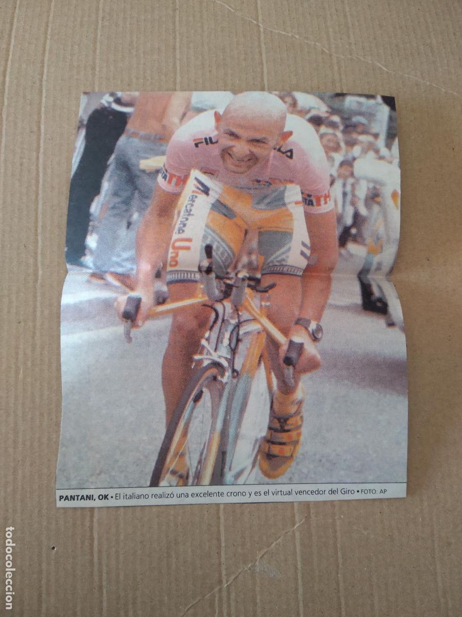 Otros Art&iacute;culos de Coleccionismo en Papel: ANTIGUO RECORTE DIARIO PERIODICO MARCO PANTANI CICLISMO MIDE 14,3CM X 18,2CM
