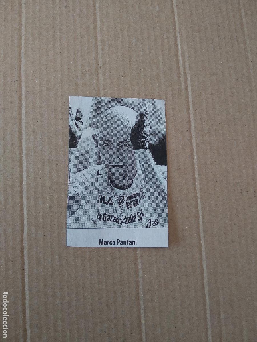 Otros Art&iacute;culos de Coleccionismo en Papel: ANTIGUO RECORTE DIARIO PERIODICO CICLISMO MARCO PANTANI MIDE 7,1CM X 4,7CM