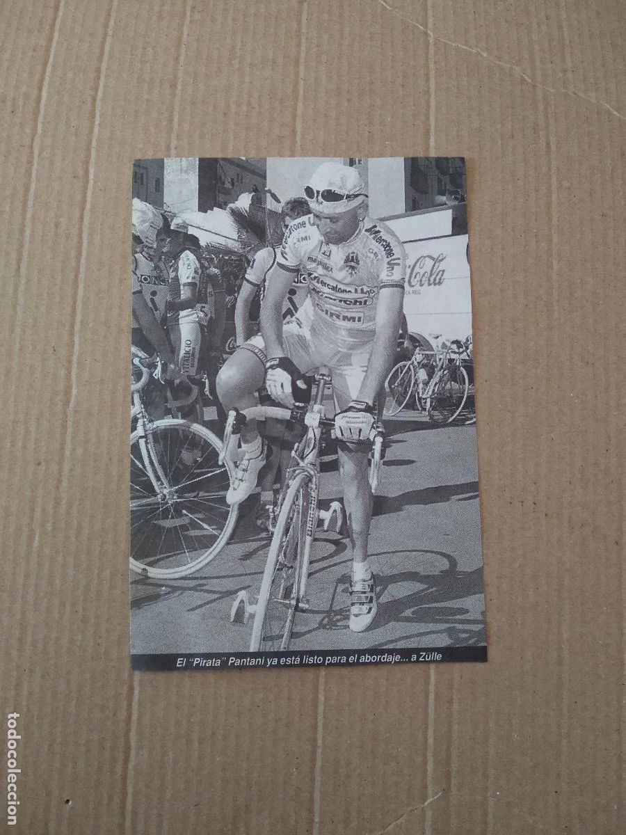 Otros Art&iacute;culos de Coleccionismo en Papel: ANTIGUO RECORTE DIARIO PERIODICO MARCO PANTANI CICLISMO MIDE 9,9CM X 14,7CM
