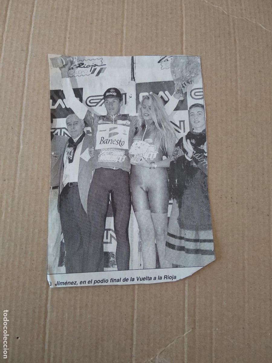 Otros Art&iacute;culos de Coleccionismo en Papel: ANTIGUO RECORTE DIARIO PERIODICO JIMENEZ CICLISMO MIDE 9,9CM X 14,5CM