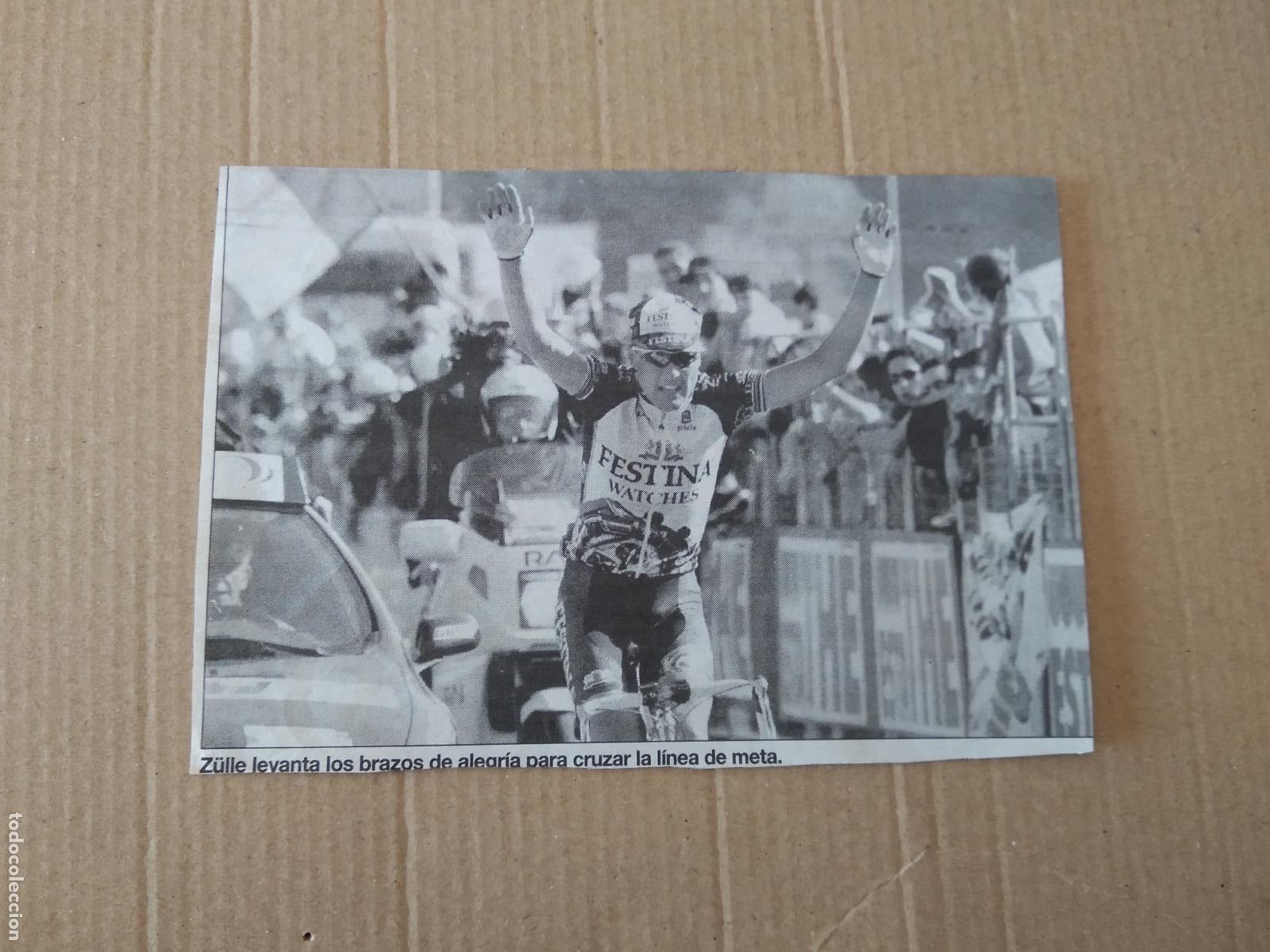 Otros Art&iacute;culos de Coleccionismo en Papel: ANTIGUO RECORTE DIARIO PERIODICO ZULLE CICLISMO MIDE 15CM X 10,4CM