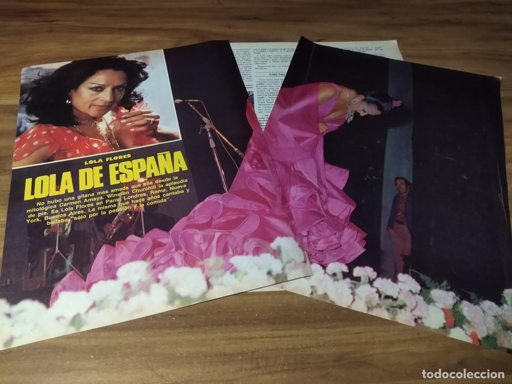 Otros art&iacute;culos de coleccionismo en papel: (N145) Lola Flores * Clippings Revista 3 Pgs * 1978