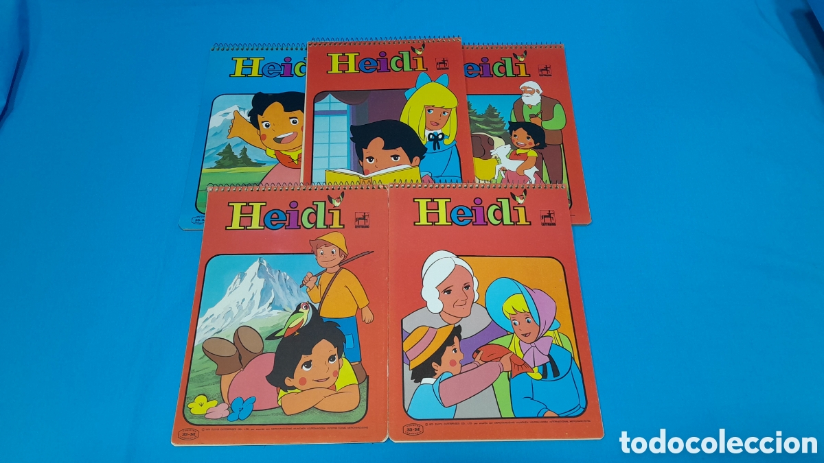 Otros Art&iacute;culos de Coleccionismo en Papel: 5 LIBRETAS DE ESCRITURA DIFERENTES PORTADAS - HEIDI - CENTAURO
