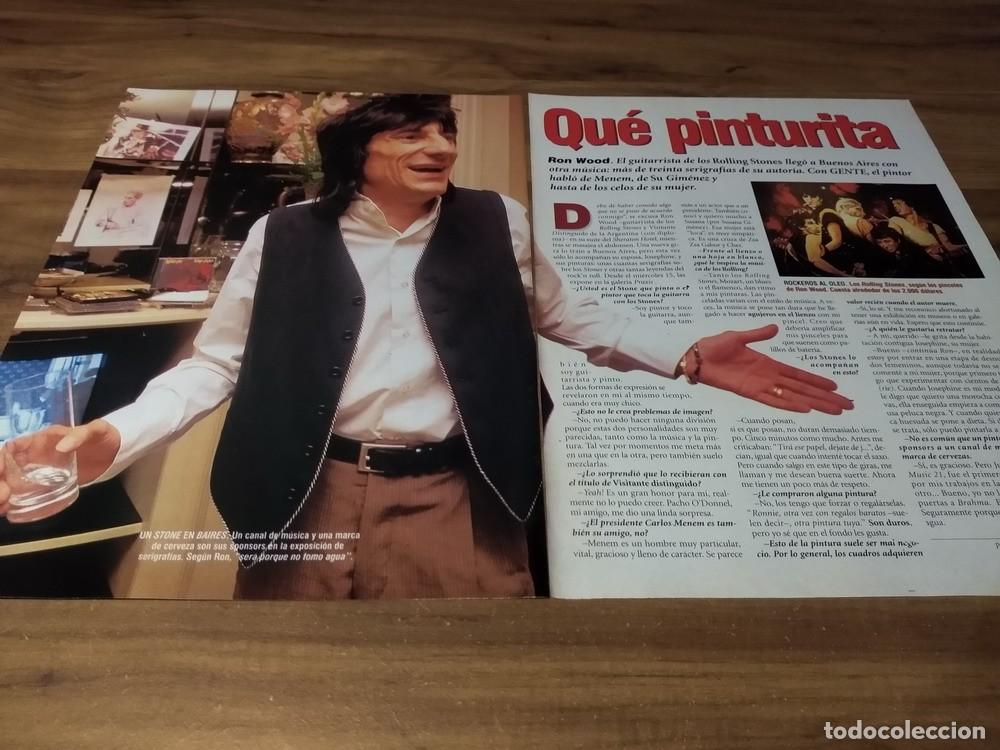 Otros Art&iacute;culos de Coleccionismo en Papel: (N243) The Rolling Stones * Ron Wood * Clippings Revista 2 Pgs * 1996