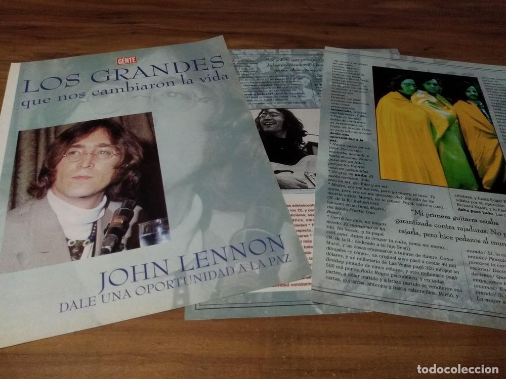 Otros Art&iacute;culos de Coleccionismo en Papel: (N296) The Beatles * John Lennon * Clippings Revista 3 Pgs * 1997