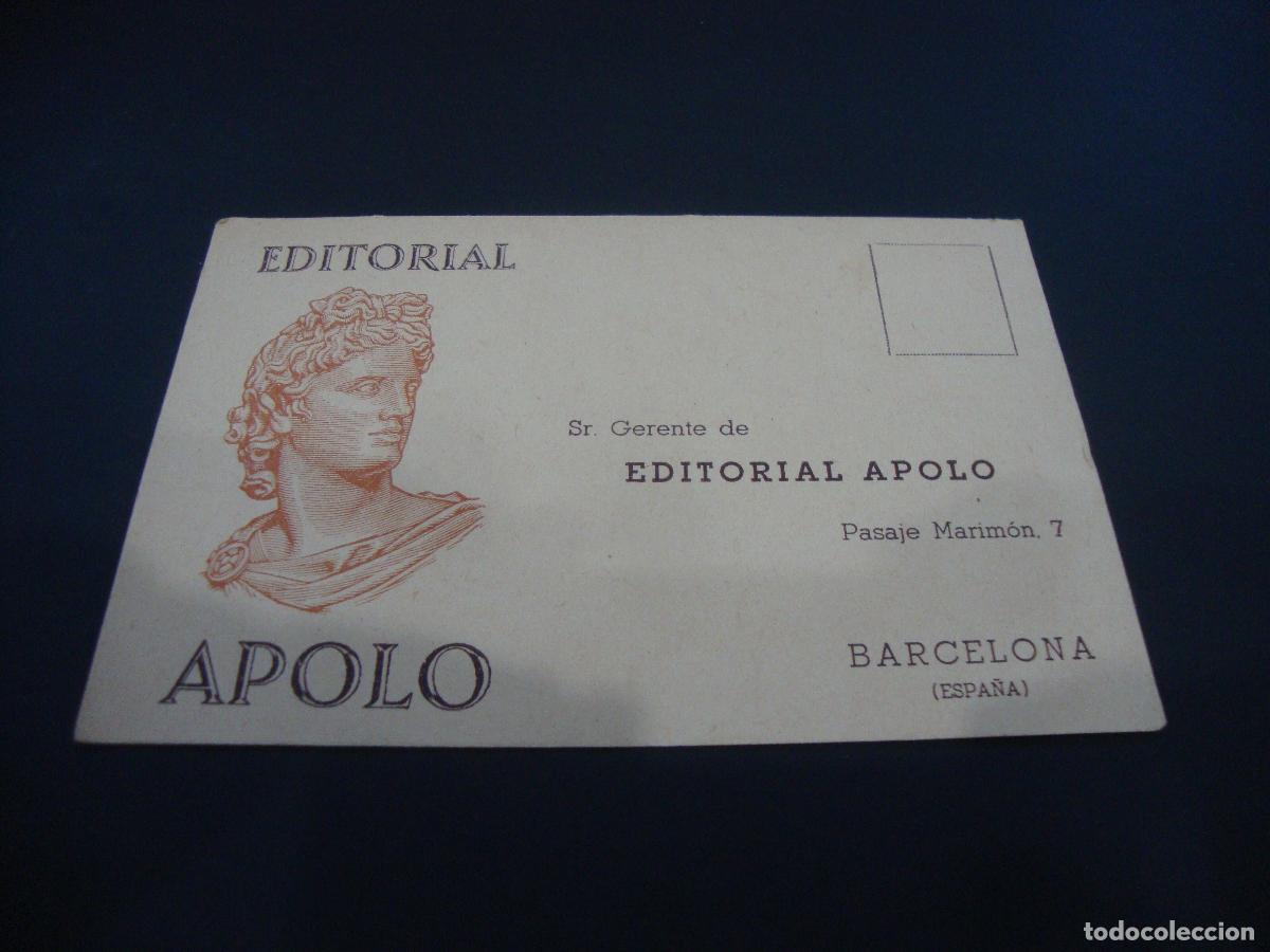 Otros art&iacute;culos de coleccionismo en papel: CEDULA DE LIBRERIA EDITORIAL APOLO - Foto 1