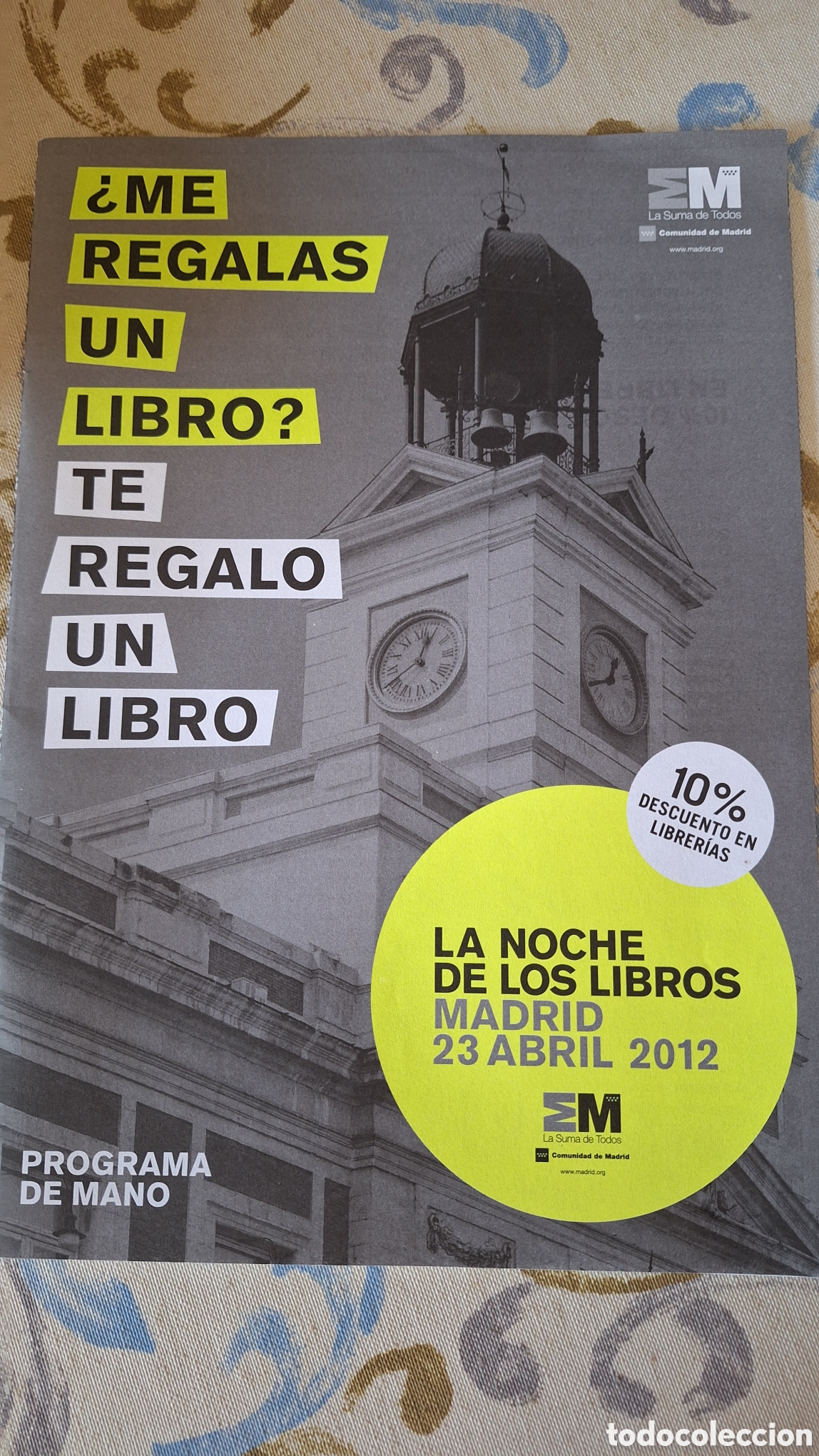 Otros Art&iacute;culos de Coleccionismo en Papel: LOQUILLO 2012 LA NOCHE DE LOS LIBROS