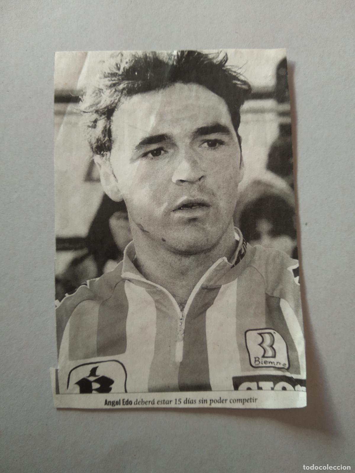 Otros Art&iacute;culos de Coleccionismo en Papel: ANTIGUO RECORTE DIARIO PERIODICO ANGEL EDO CICLISMO MIDE 10,2CM X 15CM