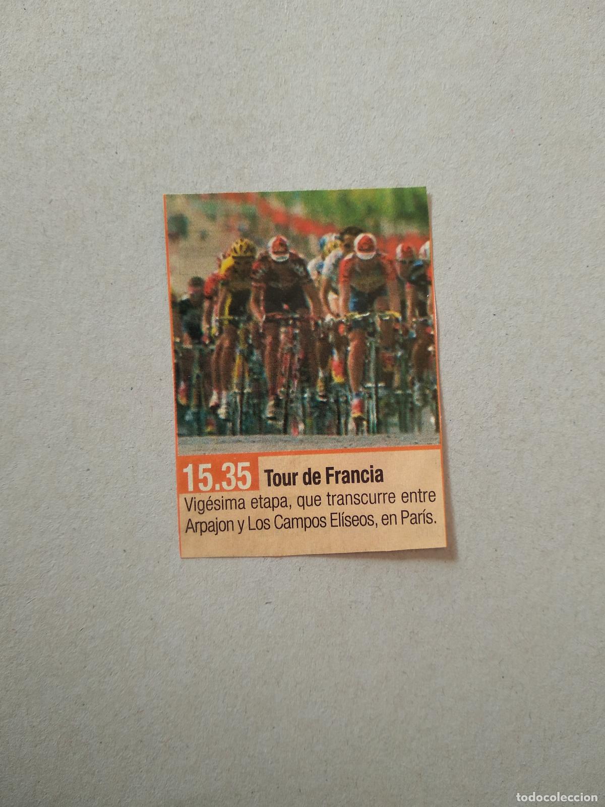 Otros Art&iacute;culos de Coleccionismo en Papel: ANTIGUO RECORTE REVISTA TOUR DE FRANCIA CICLISMO MIDE 6,1CM X 4,5CM