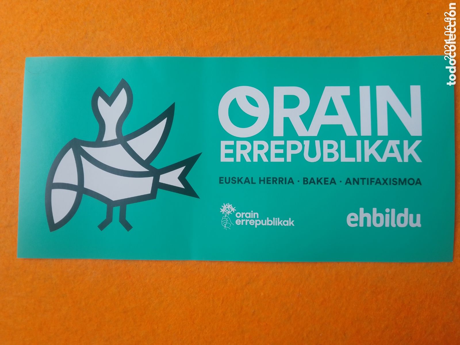 Otros Art&iacute;culos de Coleccionismo en Papel: EH BILDU . Propaganda electoral . Elecciones europeas 2024 . ORAIN ERREPUBLIKA
