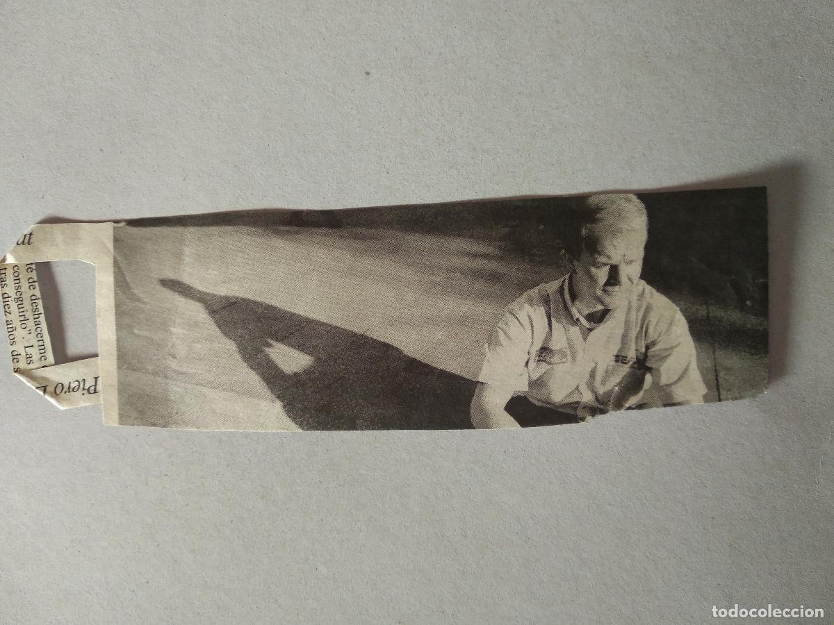 Otros art&iacute;culos de coleccionismo en papel: ANTIGUO RECORTE DIARIO PERIODICO PIERO LIATTI PILOTO DE SEAT MIDE 18,5CM X 5,3CM