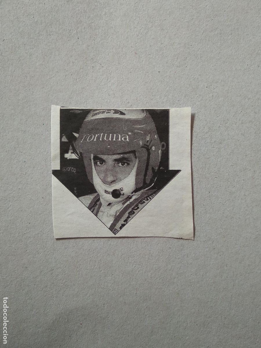 Otros Art&iacute;culos de Coleccionismo en Papel: ANTIGUO RECORTE DIARIO PERIODICO MARC GENE FORMULA 1 F1 MIDE 5,1CM X 4,7CM
